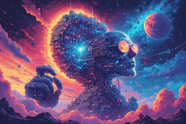 A high-quality photo of a robotic arm with a camera/light system mounted on the end, positioned over a conveyor belt with electronic components on it.